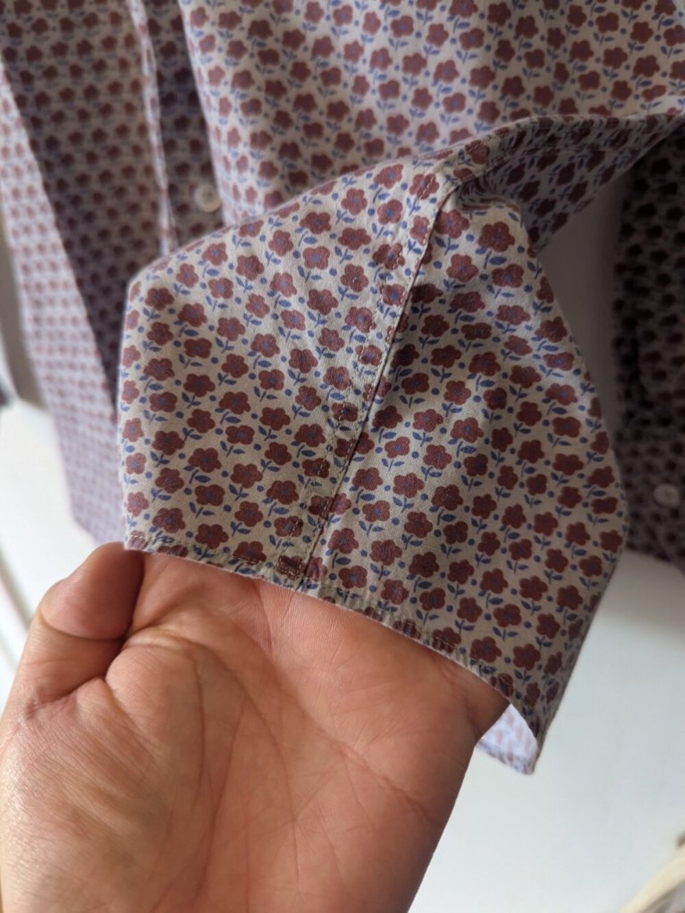 MAURIZIO BALDASSARI - Flower printed shirt - Sz XL - Picture 5 of 7